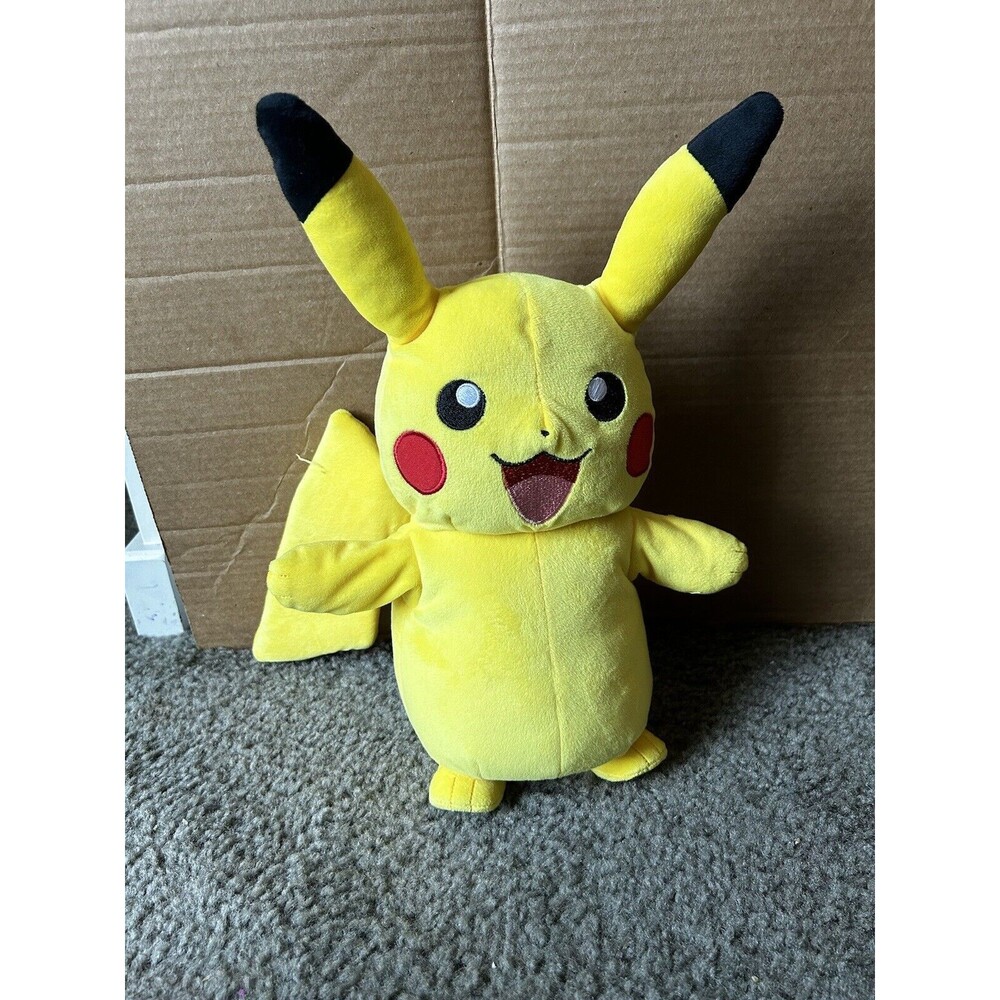 12”Pokemon Feature Plush Pikachu Lights and Sounds, light up cheeks & tail Pika